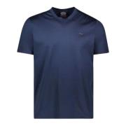 Katoenen T-shirt met korte mouwen Regular Fit 21411016 Blauw Paul & Sh...