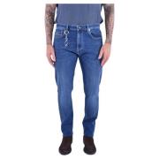Slim-Fit Denim Stretch Jeans Paul & Shark , Blue , Heren
