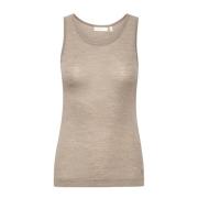 Mouwloze Top InWear , Beige , Dames