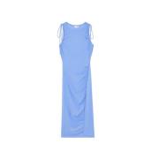 Evoluzione Midi Jurk van Technisch Jersey Patrizia Pepe , Blue , Dames