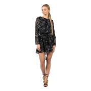 Bloemenprint Jurk Patrizia Pepe , Black , Dames