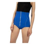 Korte shorts met ritssluitingdecoratie Patrizia Pepe , Blue , Dames