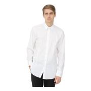 Klassiek Wit Overhemd met Logo Knopen Patrizia Pepe , White , Heren