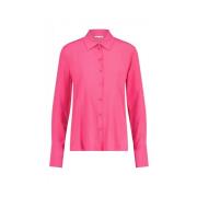 Viscoseblouse met tijdloze stijl Patrizia Pepe , Pink , Dames