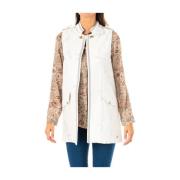 Zilveren Militaire Stijl Vest La Martina , Gray , Dames