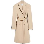 Belted Coats Sportmax , Beige , Dames