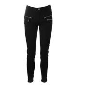 Skinny Trousers Freequent , Black , Dames