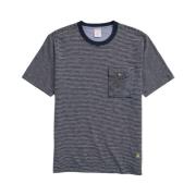 Gestreepte slomp katoenen pocket t-shirt Brooks Brothers , Blue , Here...