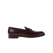 Handgemaakte Italiaanse Penny Loafers in bruin kalfsleer Scarosso , Br...