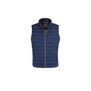 Ultra-Lichtgewicht Gilet met Ganzendons Moorer , Blue , Heren