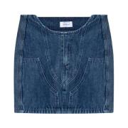 Denim rok Off White , Blue , Dames