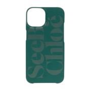 iPhone 14 Leren Hoesje See by Chloé , Green , Dames