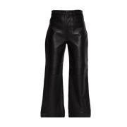 Leren broeken Proenza Schouler , Black , Dames