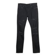 Pre-owned Cotton jeans Saint Laurent Vintage , Black , Dames