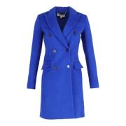 Pre-owned Wool outerwear Michael Kors Pre-owned , Blue , Dames
