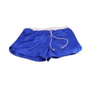 Pre-owned Silk bottoms Balmain Pre-owned , Blue , Dames