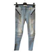 Pre-owned Denim jeans Balmain Pre-owned , Blue , Dames