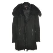 Pre-owned Fur outerwear Prada Vintage , Black , Dames