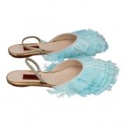 Pre-owned Fabric sandals Missoni Pre-owned , Blue , Dames