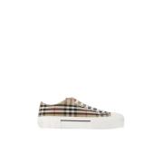 Pre-owned Fabric sneakers Burberry Vintage , Beige , Dames