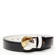 Pre-owned Leather belts Versace Pre-owned , Black , Dames