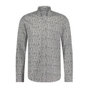 Grijze katoenen shirt met print State of Art , Gray , Heren