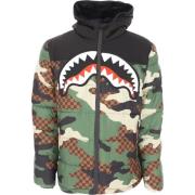 MultiColour Hooded Jas Sprayground , Green , Heren