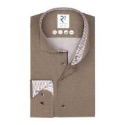 Bruine Overhemdjurk Slim Fit R2 Amsterdam , Brown , Heren