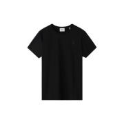 Zwart Katoenen Logo T-Shirt Isabel Marant Étoile , Black , Dames