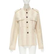 Pre-owned Cotton tops Yves Saint Laurent Vintage , Beige , Dames