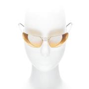 Pre-owned Metal sunglasses Chanel Vintage , Yellow , Dames