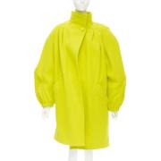 Pre-owned Wool outerwear Balenciaga Vintage , Yellow , Dames