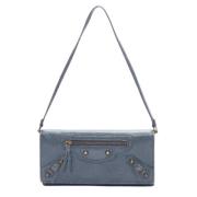 Pre-owned Leather balenciaga-bags Balenciaga Vintage , Blue , Dames