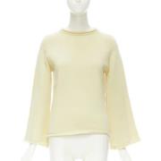 Pre-owned Wool tops Yohji Yamamoto Pre-owned , Yellow , Dames