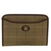 Pre-owned Canvas clutches Burberry Vintage , Green , Dames