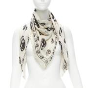 Pre-owned Silk scarves Alexander McQueen Pre-owned , Beige , Dames
