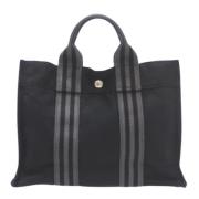 Pre-owned Cotton totes Hermès Vintage , Black , Dames