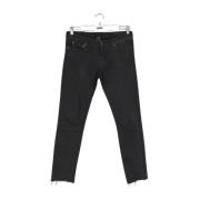 Pre-owned Cotton bottoms Yves Saint Laurent Vintage , Black , Dames