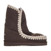 Bruine Enkellaarzen van Schapenvacht Aw23 Mou , Brown , Dames