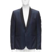 Pre-owned Polyester outerwear Saint Laurent Vintage , Blue , Dames