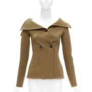 Pre-owned Wool outerwear Celine Vintage , Brown , Dames