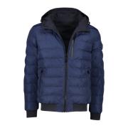 Omkeerbare donkerblauwe winterjas Airforce , Blue , Heren