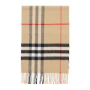 Giant Check Cashmere Sjaal Burberry , Multicolor , Heren