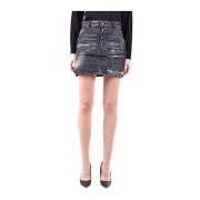 Hoge kwaliteit denim rok Dsquared2 , Black , Dames