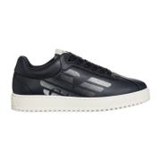 Blauwe Casual Sneakers Emporio Armani , Blue , Heren