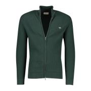 Groene Vest met Opstaande Kraag Gant , Green , Heren