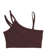 Moderne Crop Top voor dagelijkse sportkleding Nike , Brown , Dames