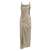 Gouden Jurk voor Dames Aw23 Paco Rabanne , Yellow , Dames