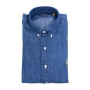 Denim Overhemd Polo Ralph Lauren , Blue , Heren
