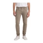 Hyperflex Skinny Broek Replay , Beige , Heren